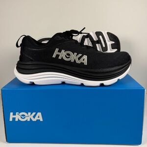 Hoka One One, Gaviota 5, Black/White. Women's Size 9.5B Brand New